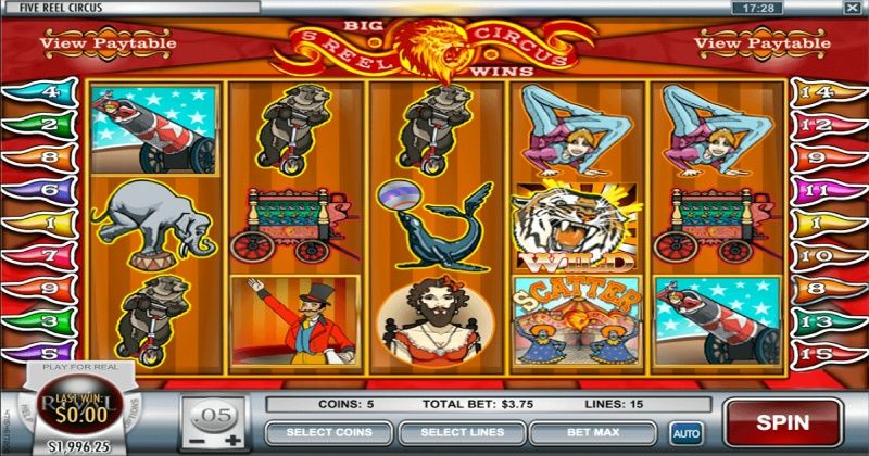 Play in 5 Reel Circus Slot Online from Rival Gaming for free now | www.cdoyun.com