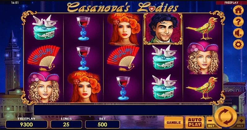 Play in Casanova’s Ladies Slot Online from Amatic for free now | www.cdoyun.com